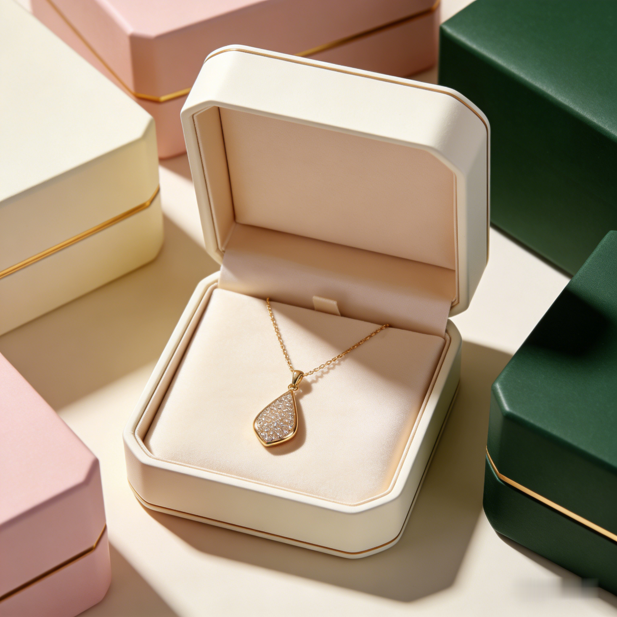 💎 "Full Pave Teardrop Gold Necklace" – Dainty Gold Chain | Teardrop Pendant Paved with Micro CZ | Sparkle for Evening 🌟