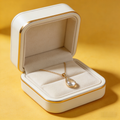 💧 "Solitaire Teardrop Crystal Necklace" – Delicate Chain | Single Clear Teardrop Crystal | Pure Elegance 🕊️
