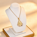 🍂 "Textured Gold Teardrop & Pearls" – Engraved Detailing | Cultured Pearls & Stone Clustered Accent | Boho Chic 🌾
